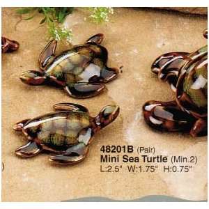 Sea Turtle Collectable Figurines by Green Tree, Mini   Set of Two
