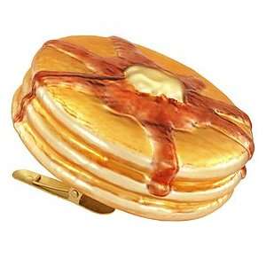  Pancake Stack Glass Clip on Ornament