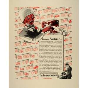  1941 Ad Pitney Bowes Postage Meter Mail Aladdin Turban 
