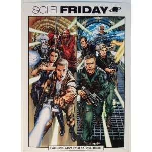  Stargate SG1 / Farscape Sci Fi Friday Postcard Kitchen 