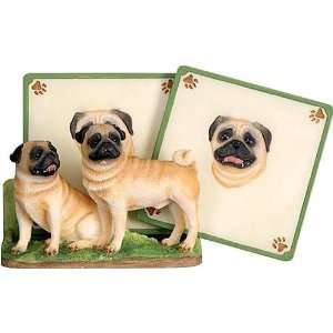  Pugs 3D Coaster Set