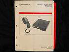 Motorola Privacy Plus 500 Mobile Instruction Manual 68P81072E05 O