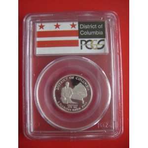 2009 S Flag Silver District of Columbia PCGS PR69 DCAM Proof Quarter 