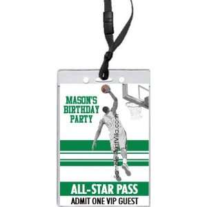   Boston Celtics Colored Dunk All Star Pass Invitation 