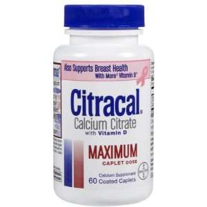  Citracal Maximum Calcium Citrate Plus D    60 Caplets 