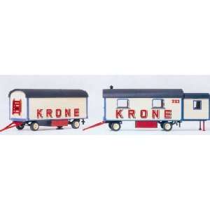  Preiser 21051 Circus Caravan & Equipment Caravan Kit Toys 