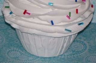Fake White Shabby Cottage Cupcake Sprinkles Photo Props  