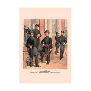  Staff Field & Line Officers & Enlisted Men 28x42 Giclee on 