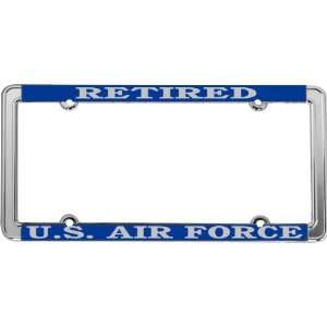  U.S. Air Force Retired Thin Rim License Plate Frame 