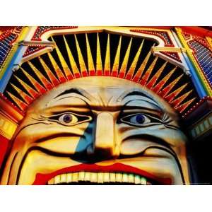 Face of Luna Park at Sunset St. Kilda, Melbourne, Australia 