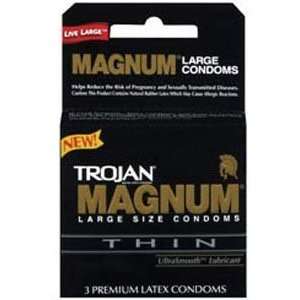  Condom Trojan Magnum Thin 3 Pack