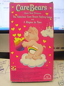 VHS Tape  CARE BEARS Safety Game & A Rhyme in Time  