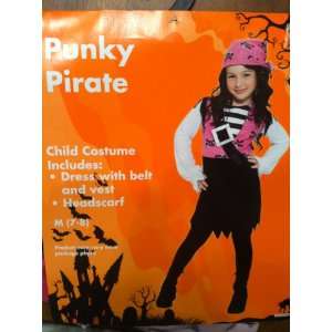  Punky Pirate Childs Costume Size 7 8 Toys & Games