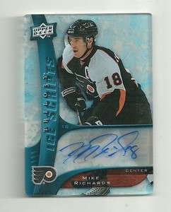MIKE RICHARDS 2009 10 TRILOGY ICE SCRIPTS AUTO FLYERS  