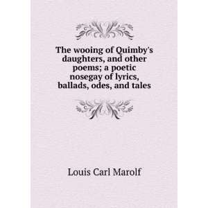  The wooing of Quimbys daughters, and other poems; a 