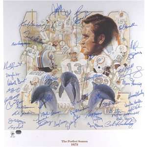 Mounted Memories 1972 Undefeated Miami Dolphins Autographed 35th 