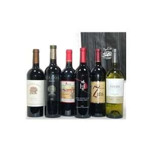  90 Point Wine 6 Pack with Canvas Wine Tote Grocery 