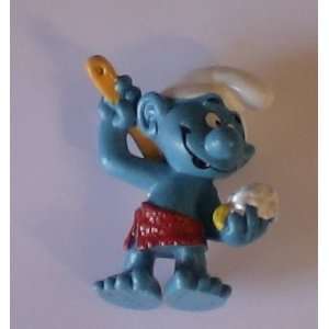    The Smurfs Smurf Taking a Shower Pvc Figure 
