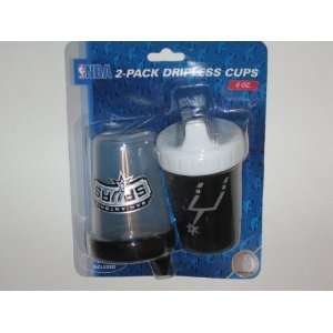   SPURS 8 oz. Team Logo Kids No Spill SIPPY CUP (2 Pack) Sports