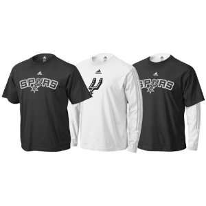   Spurs adidas Youth Short/Long Sleeve T Shirt Combo Pack Sports