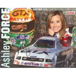  2007 Ashley Force autographed Castrol Ford Mustang NHRA 