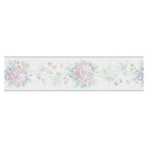   Springtime Floral Bouquet Wallpaper Border BR7304