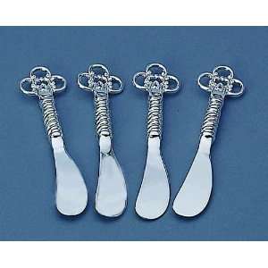  SET OF 4 SILVER KEY SPREADERS