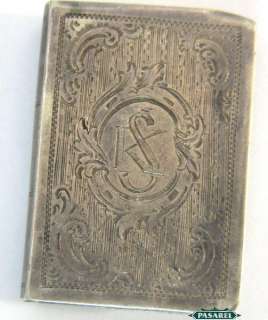 Fine Victorian Sterling Silver Book Shape Vinaigrette / Snuff / Scent 