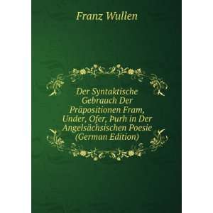   ¤chsischen Poesie (German Edition) Franz Wullen  Books
