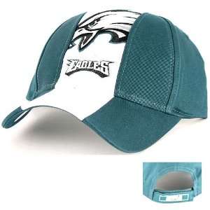   Eagles Center Stripe Adjustable Baseball Hat