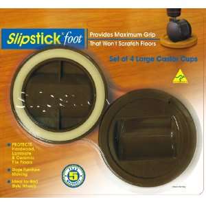 Slipstick CB845 Large Castor Cup Gripper, Chocolate 693920028454 