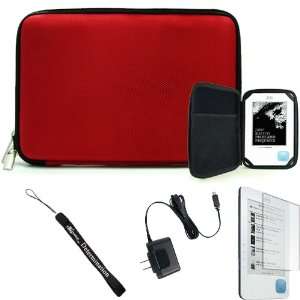  Red Nylon Hard Durable Premium Cover Carrying Case with 