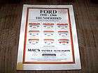 Macs Ford Thunderbird 1958 1966 parts & price catalog