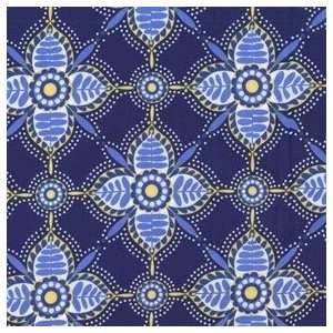  Michael Miller Pretty Petals Delft Blue Fabric Arts 