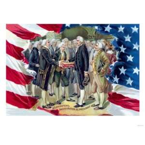  Washingtons Inauguration as President Giclee Poster Print 