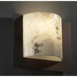 FAL 5560   Justice Design   Framed Square 3 Sided Wall Sconce (ADA 