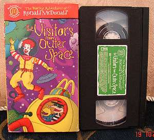Ronald McDonald VISITORS FROM OUTER SPACE #3 VHS RARE  