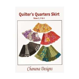  Chanana Designs Quilters Quarters Skirt Pattern Size 2   4 