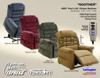CATNAPPER SOOTHER PWR LIFT FULL LAYOUT CHAISE RECLINER  
