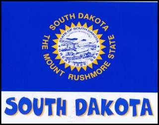 South Dakota State Flag T Shirt New 8 Sizes 3 Colors  