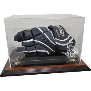  Hockey Player Glove Display Case, Brown   Ottawa Senators   NHL 