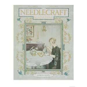  Needlecraft, Tea Magazine, USA, 1920 Giclee Poster Print 