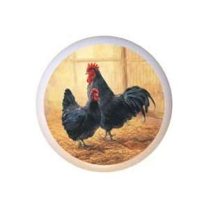  Ma & Pa Rooster Chicken Drawer Pull Knob