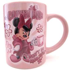 Disney Minnie Caution I Dont Do Mornings 14oz Mug  