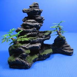 Mountain View Aquarium Ornament tree   Rock Cave stone  