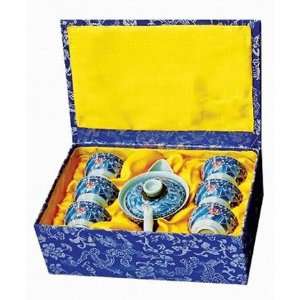  Beautiful Dragon Tea Set 7 Piece with Gift Box Everything 