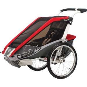 Chariot Carriers Inc Cougar 1 Stroller Red/Silver/Gray, One Size 