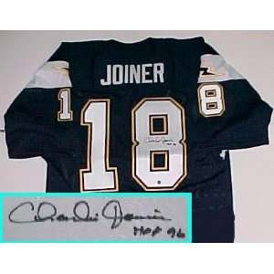  Charlie Joiner Hand Signed Chargers Throwback Blue Jersey 