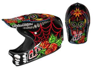 Troy Lee Designs TLD D2 Bicycle Helmet Voodoo Black Red Medium Large 