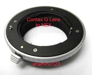 Contax G Lenses to Sony NEX 3 NEX 5 E mount Adapter  
